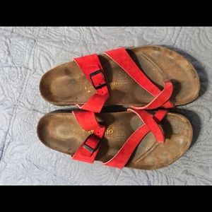 Birkenstock Shoes - Birkenstock red sandals Birkenstock Shoes - Birkenstock red sandals